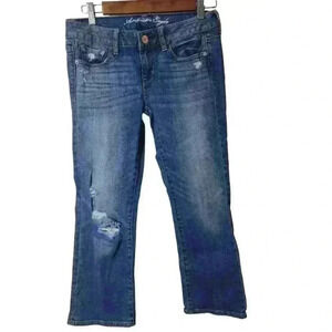 P2019 American eagle vintage flare  medium wash size 26 short inseam 24